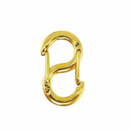 Stainless Steel findings clasp S-shaped Gold