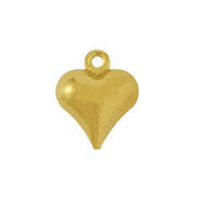 Stainless steel charms heart Gold