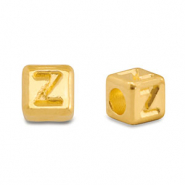 DQ Z European metal letter beads Gold (nickel free)