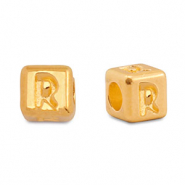 DQ R European metal letter beads Gold (nickel free)