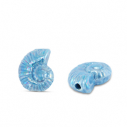 DQ greek ceramic beads shell Blue