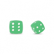 Acrylic beads dice Green
