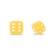 Acrylic beads dice Yellow