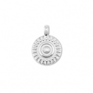 Stainless steel charms sun Silver