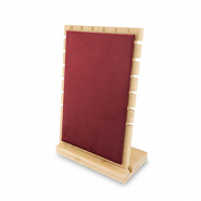 Jewellery display for necklaces Natural-Bordeaux