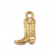 Metal charms cowboy boot Gold