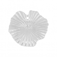 Stainless steel charms lillypad Silver
