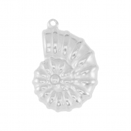 Stainless steel charms sea shell Silver
