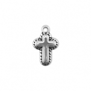 Stainless steel charms cross Silver