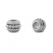 Stainless steel beads rondelle Silver