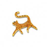 Brooches cat Gold-Orange