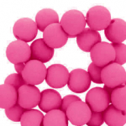 6 mm acrylic beads Fuchsia