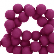 4 mm acrylic beads Berry Wine Red