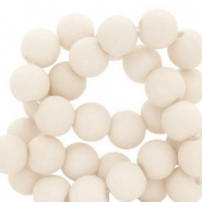 4 mm acrylic beads Off white
