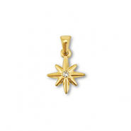 Stainless steel charms star Gold