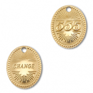 BY31&reg; Stainless steel charm angelnumbers 555 / change Gold