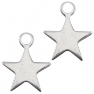 DQ European charms star Antique Silver (nickel free)