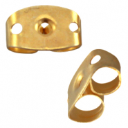 DQ European metal earring backs Gold (nickel free)