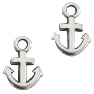 DQ European metal charms anchor Antique Silver (nickel free)