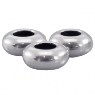 DQ European metal beads 7x3mm Antique Silver (nickel free)