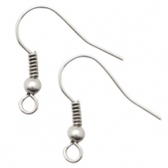 DQ European metal earring Antique Silver (nickel free)