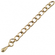 DQ European metal findings extension chain Antique Bronze (nickel free)