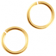 DQ European metal jump ring 8mm Gold (nickel free)