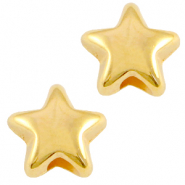 DQ European metal star bead Gold (nickel free)
