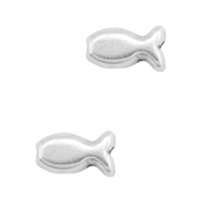 DQ European metal beads fish Antique Silver (nickel free)