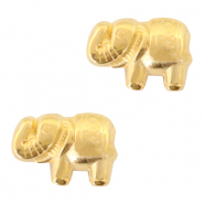 DQ European metal beads elephant Gold (nickel free)
