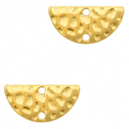 DQ European metal charms connector half circle Gold (nickel free)