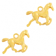 DQ European metal charms horse Gold (nickel free)