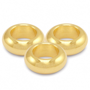 DQ European metal beads 9mm Gold (nickel free)