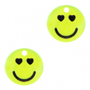 Plexx charms smiley hearts Neon Yellow