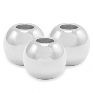 DQ European metal beads 4mm Antique Silver (nickel free)