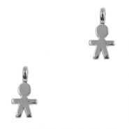 DQ European metal charms boy Antique Silver (nickel free)
