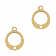DQ European metal charms connector Gold (nickel free)