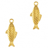 DQ European metal charms fish Gold (nickel free)