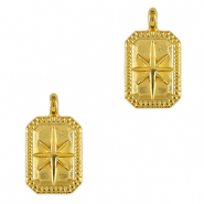 DQ European metal charms star Gold (nickel free)