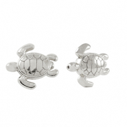 DQ European metal beads turtle Antique Silver (nickel free)