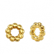 DQ European metal beads spacer Bali ring 9mm Gold (nickel free)