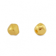 DQ European metal beads cube Gold (nickel free)