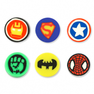 Polymer beads superheroes Multicolor Dark