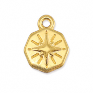 DQ European metal charms Star Gold (nickel free)