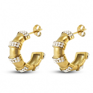 Stainless steel earrings / earpins Gold