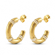 Stainless steel earrings / earpins Gold