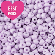 Glass seed beads 8/0 (3mm) Lilac