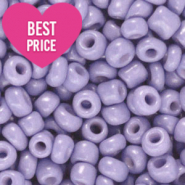 Glass seed beads 8/0 (3mm) Oriental Iris lilac