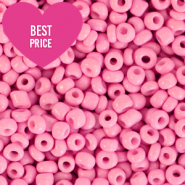 Glass seed beads 8/0 (3mm) Punch Pink