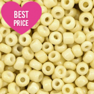 Glass seed beads 12/0 (2mm) Soft Yellow